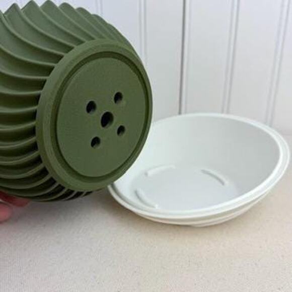 The Sonar Planter, Indoor Flower Pot, Tabletop Planter, Swirl Pattern - Picture 8 of 12